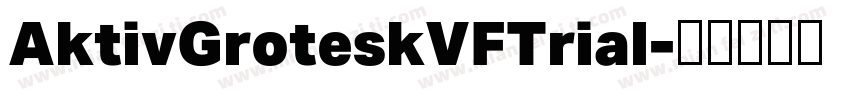 AktivGroteskVFTrial字体转换