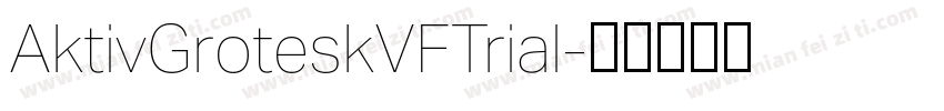 AktivGroteskVFTrial字体转换