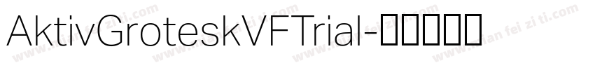 AktivGroteskVFTrial字体转换