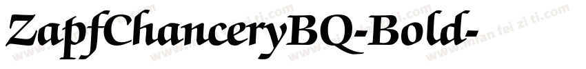 ZapfChanceryBQ-Bold字体转换
