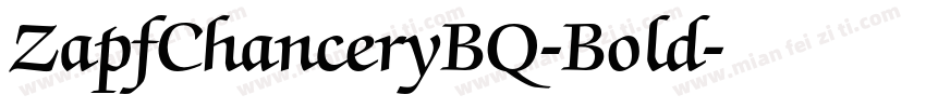 ZapfChanceryBQ-Bold字体转换