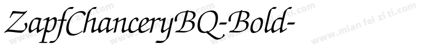 ZapfChanceryBQ-Bold字体转换