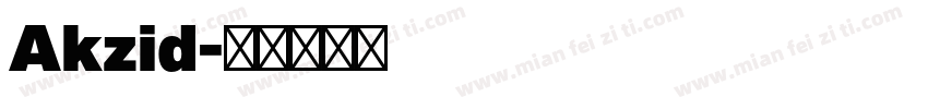 Akzid字体转换