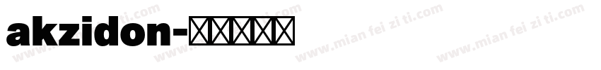 akzidon字体转换