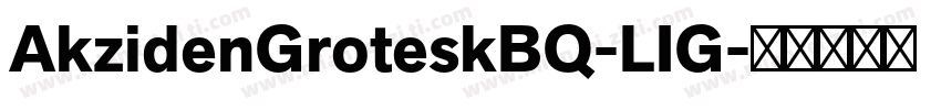 AkzidenGroteskBQ-LIG字体转换