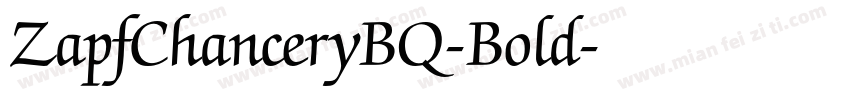 ZapfChanceryBQ-Bold字体转换