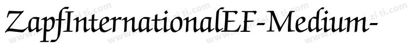 ZapfInternationalEF-Medium字体转换