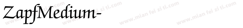 ZapfMedium字体转换