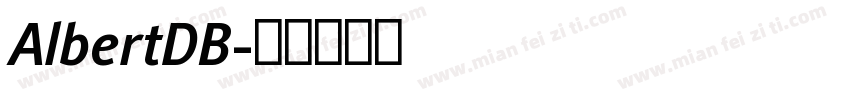 AlbertDB字体转换