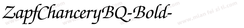 ZapfChanceryBQ-Bold字体转换