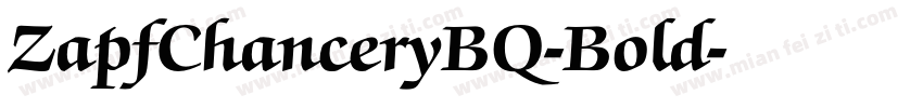 ZapfChanceryBQ-Bold字体转换