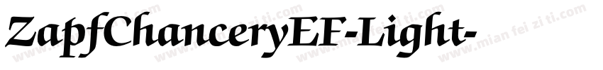 ZapfChanceryEF-Light字体转换