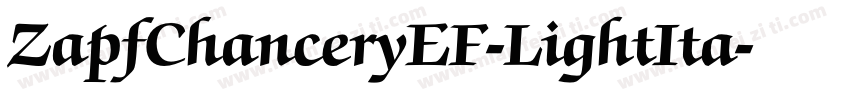 ZapfChanceryEF-LightIta字体转换
