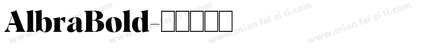 AlbraBold字体转换