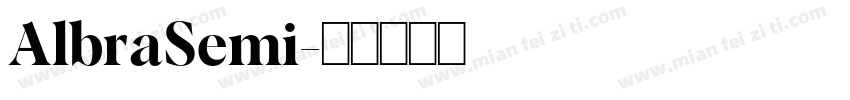 AlbraSemi字体转换