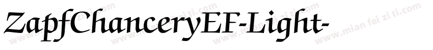 ZapfChanceryEF-Light字体转换