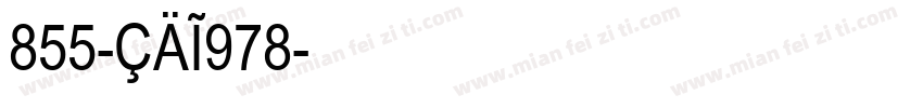 855-CAI978字体转换