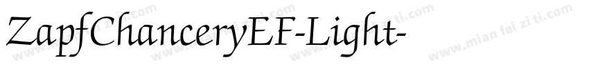 ZapfChanceryEF-Light字体转换