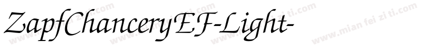 ZapfChanceryEF-Light字体转换