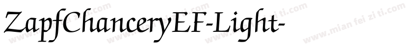 ZapfChanceryEF-Light字体转换