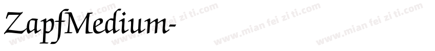ZapfMedium字体转换
