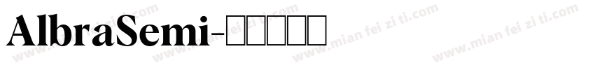 AlbraSemi字体转换