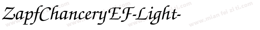 ZapfChanceryEF-Light字体转换