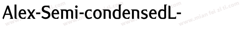 Alex-Semi-condensedL字体转换