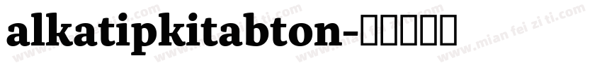 alkatipkitabton字体转换