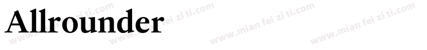 Allrounder字体转换