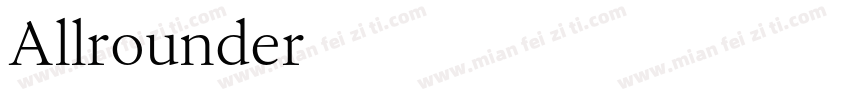 Allrounder字体转换
