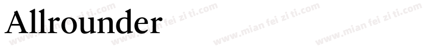 Allrounder字体转换