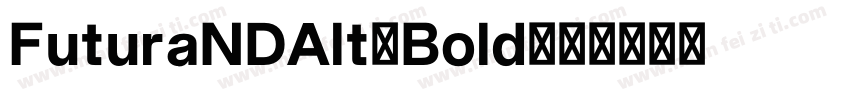 FuturaNDAlt-Bold字体转换