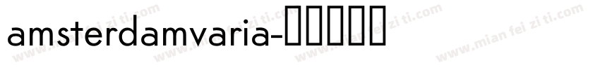 amsterdamvaria字体转换