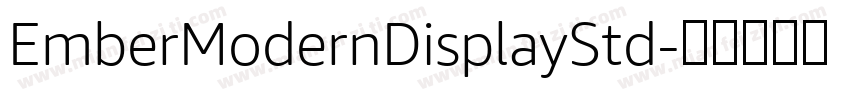 EmberModernDisplayStd字体转换