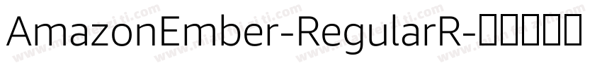 AmazonEmber-RegularR字体转换