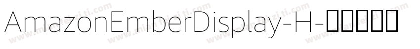 AmazonEmberDisplay-H字体转换