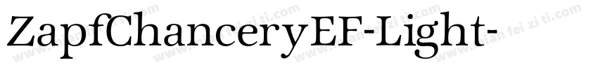 ZapfChanceryEF-Light字体转换