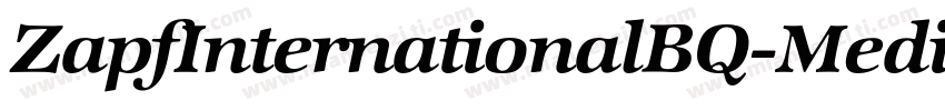 ZapfInternationalBQ-MediumItalic字体转换