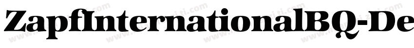 ZapfInternationalBQ-Demi字体转换