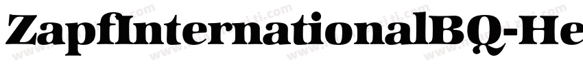 ZapfInternationalBQ-HeavyItalic字体转换