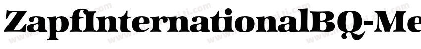 ZapfInternationalBQ-MediumItalic字体转换