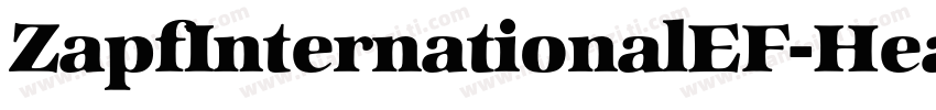 ZapfInternationalEF-Heavy字体转换