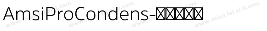 AmsiProCondens字体转换