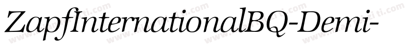 ZapfInternationalBQ-Demi字体转换