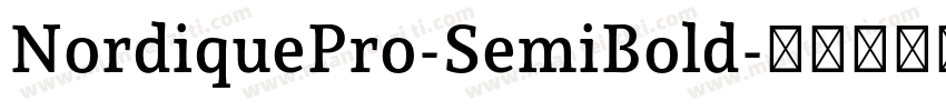 NordiquePro-SemiBold字体转换