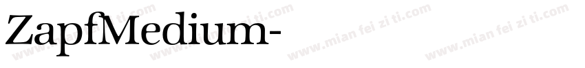 ZapfMedium字体转换