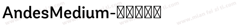 AndesMedium字体转换