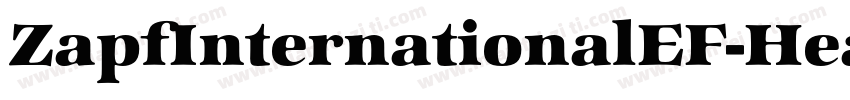 ZapfInternationalEF-HeavyIta字体转换