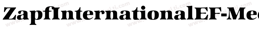 ZapfInternationalEF-MediumIta字体转换